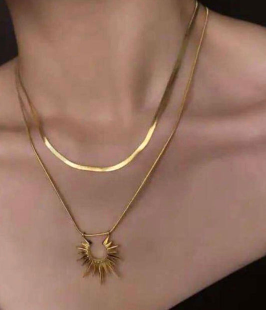 Crowned Sun Necklace