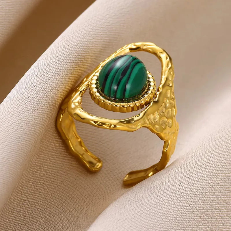 Emerald Orbit Ring