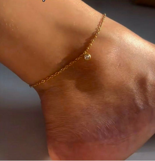 Glimmerdrop Anklet