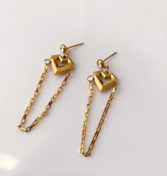 Heartchain Cascade Earrings